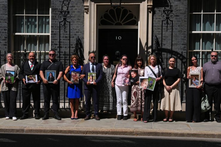 Bereaved parents protest outside Downing Street, urging social media regulation for child protection