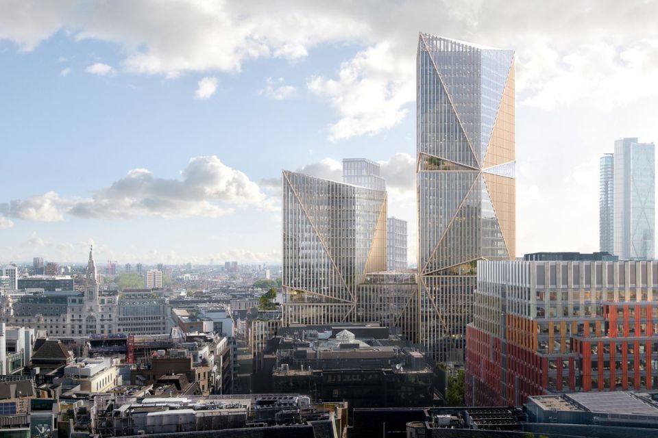 British Land office building with two-factor authentication security system in place, showcasing modern architecture and t...