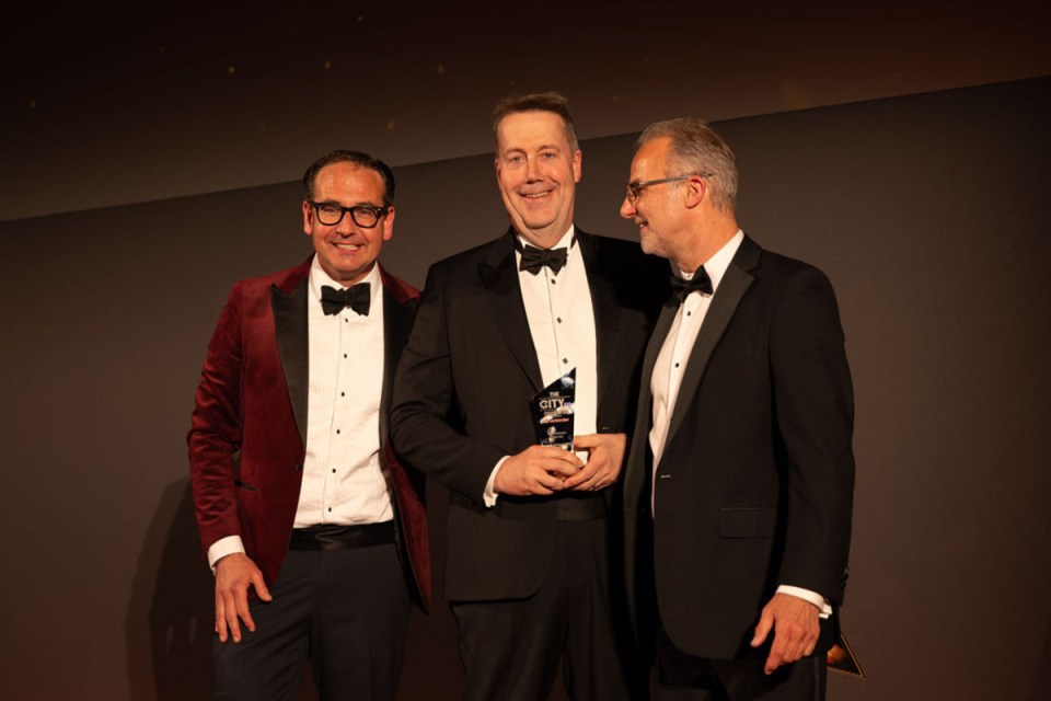 Andy Briggs receives CityAM Award at prestigious ceremony for outstanding contributions in the business sector