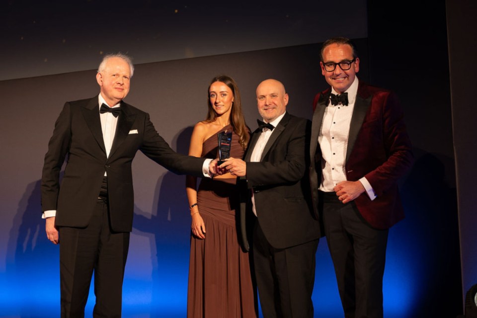 Morning Wire Awards ceremony with McGill receiving an accolade for outstanding contribution in business excellence