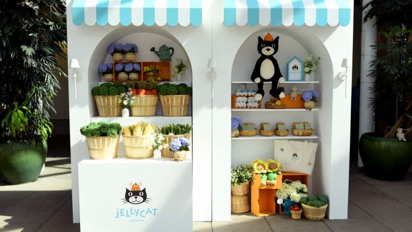 JellyCat plush toys showcased in a vibrant retail display, highlighting their variety and appeal in the general merchandis...