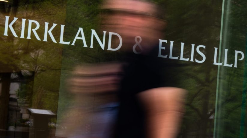 Kirkland & Ellis office building exterior showcasing modern architecture and business district setting