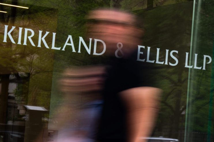 Kirkland & Ellis office building exterior showcasing modern architecture and business district setting
