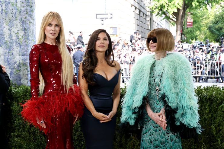 Lauren Sanchez dazzles in an elegant gown at the Met Gala 2026, capturing attention with her stunning red carpet presence.