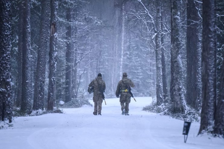 NATO military exercises in Finland showcasing defense strategies and cooperation among allied forces in a training drill