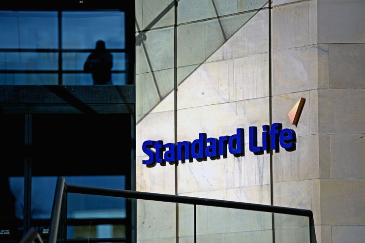 Standard Life office building exterior, representing one of the UKs largest pension funds, in a business context