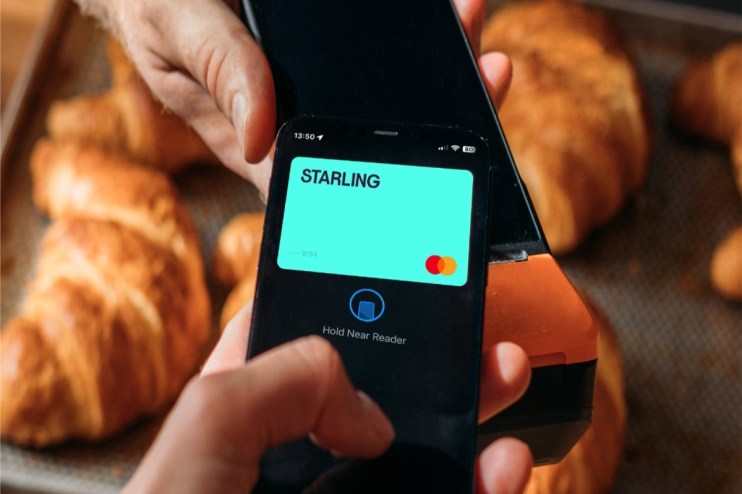 Starling Bank and Apple Pay collaboration showcasing seamless mobile payment experience in a dynamic business setting