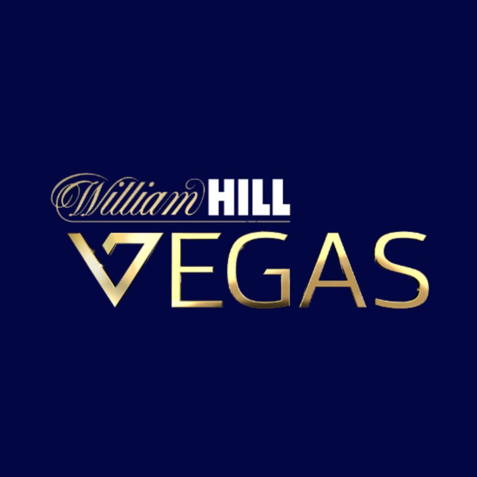 William Hill Vegas logo featuring bold text and iconic design elements, representing the brands online gaming platform.