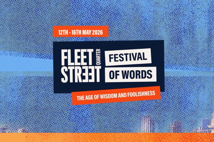 Colorful Festival of Words banner with vibrant fonts and decorative elements celebrating literature and creativity