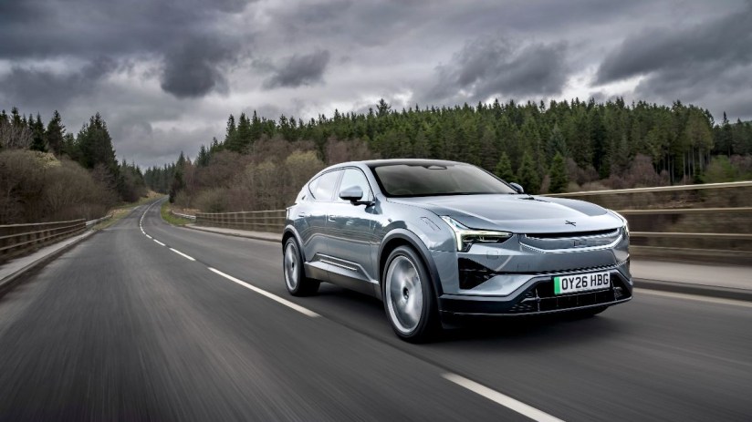 Polestar 3 electric SUV in sleek urban setting showcasing modern design and advanced technology features