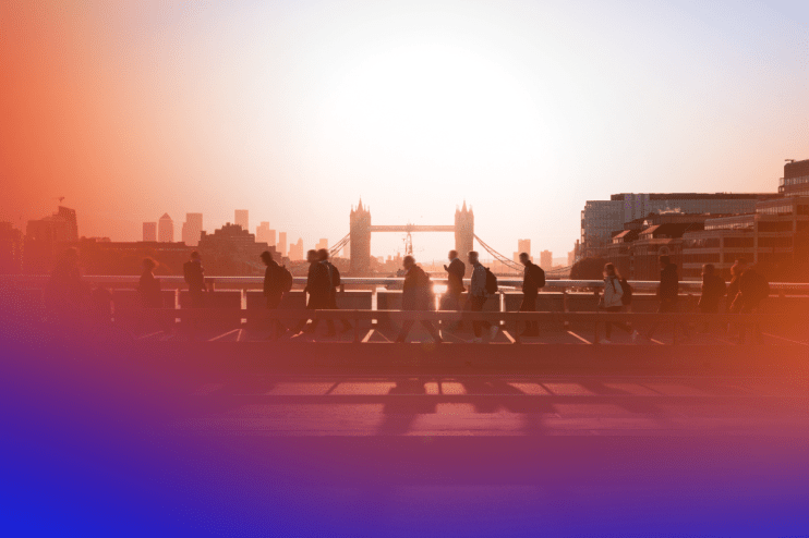UK initiative to manage AI expansion, showcasing technology control measures in urban settings