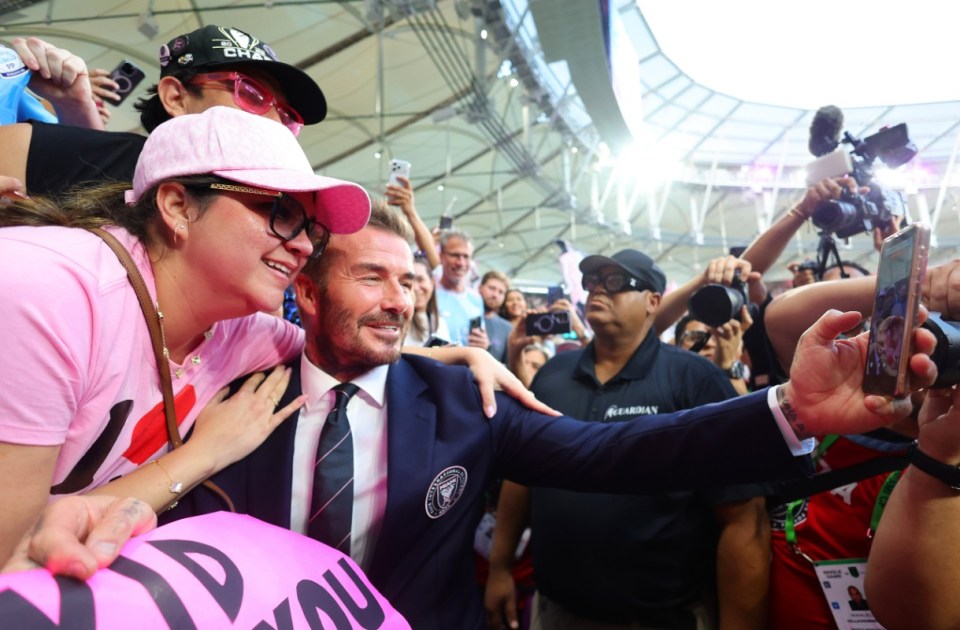 Former England captain David Beckham