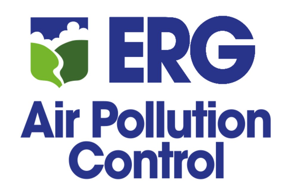 ERG company logo featuring bold, stylized letters on a sleek, modern design suitable for a business news website.