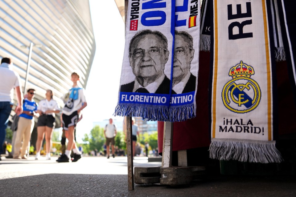 Real Madrid president Florentino Perez
