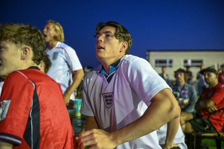 Football Fans Watch England V Ghana In The 2026 FIFA World Cup
