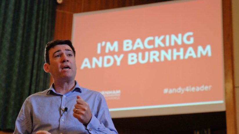 Andy Burnham campaigns to be Labour leader, 2015.