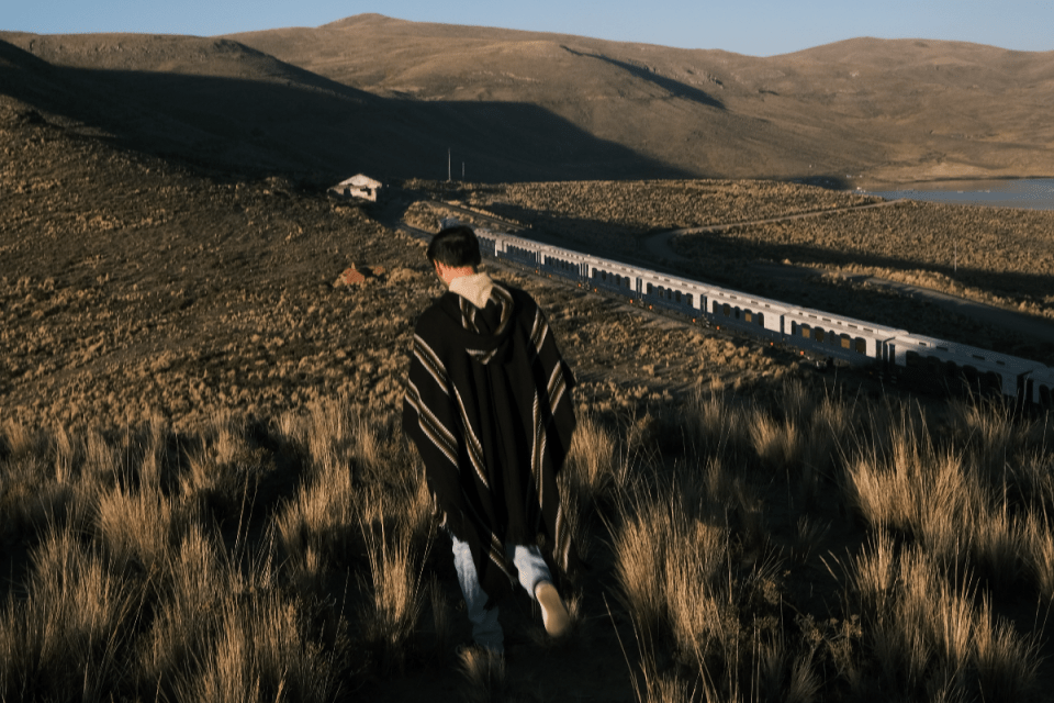 Scenic view of a luxury train journey through picturesque landscapes, highlighting one of the worlds best train trips.