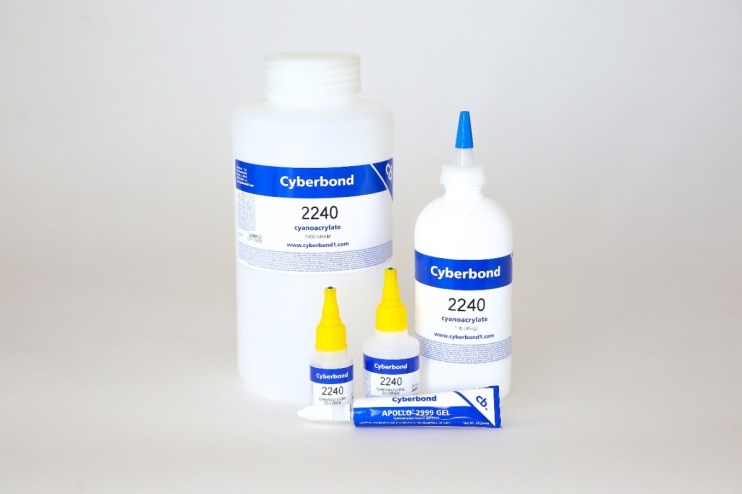 Cyberbond products showcasing advanced adhesive solutions for industrial applications with a focus on innovation and relia...