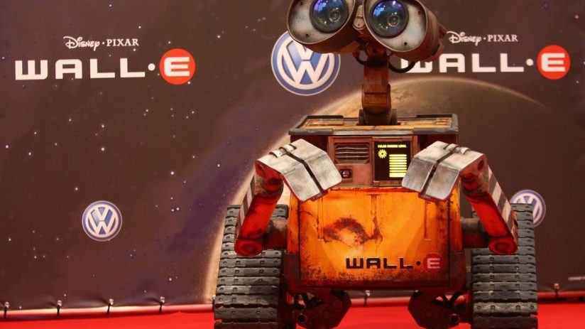Wall-E robot character in futuristic setting showcasing advanced robotics technology and innovation