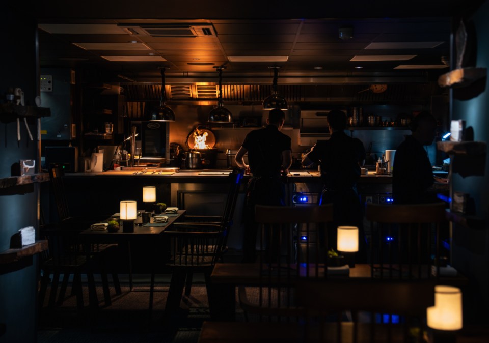 Ynyshir restaurant elegant interior with modern design and ambient lighting, credit James Edwards Hybrid Media Productions