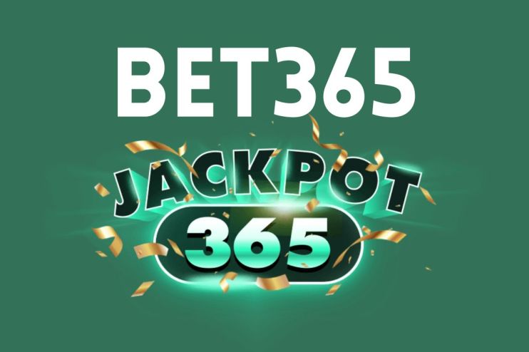 bet365 Jackpot365 promotional banner with jackpot amount, vibrant graphics, and actionable call-to-action for users