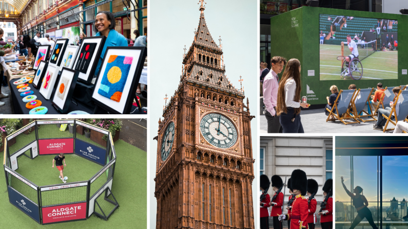 Central London skyline showcasing iconic landmarks and July events, highlighting the citys vibrant cultural scene.