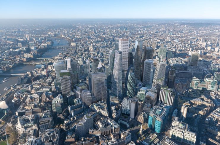 Aerial view of western city cluster development in February 2026 showcasing modern skyline and urban expansion