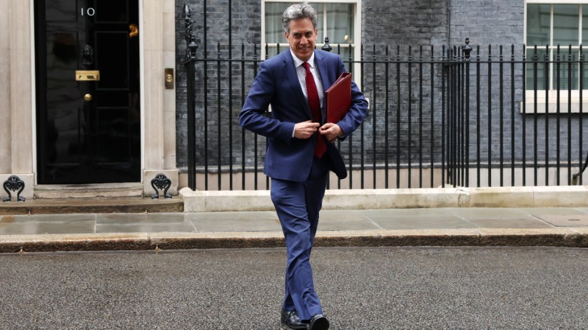 Ed Miliband outside Downing Street