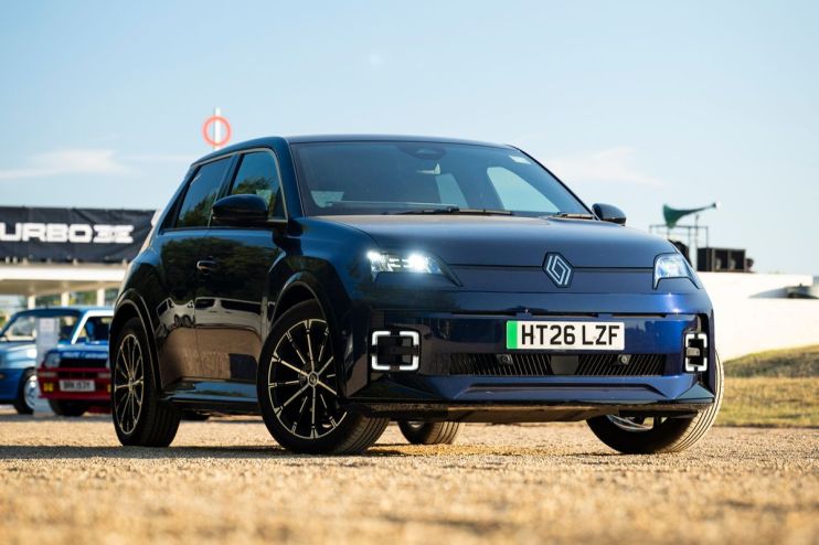 Renault 5 E Tech 2025 model showcasing sleek design and innovative technology in the automotive industry news update