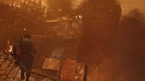 Assassins Creed Black Flag resynced scene featuring dramatic fire effects in a nighttime naval battle setting