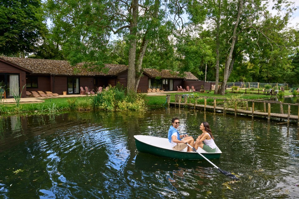 Watersports at Avington Estate includes hiring a rowing boat