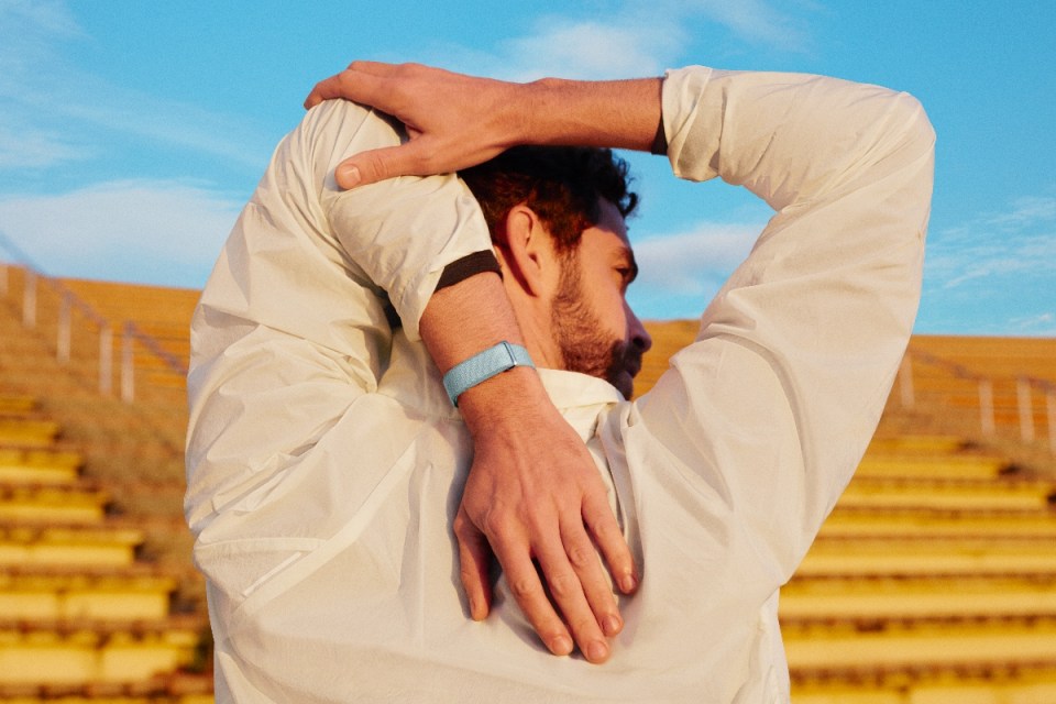 Google Fitbit device showcasing new air quality monitoring feature in a sleek design for health-conscious users