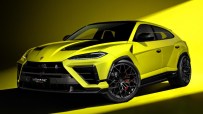 Lamborghini Urus luxury SUV in motion, showcasing sleek design and performance on a scenic road for a news feature