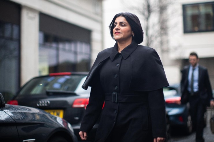 Shabana Mahmood wearing a stylish black jacket, embodying professional elegance in a business setting