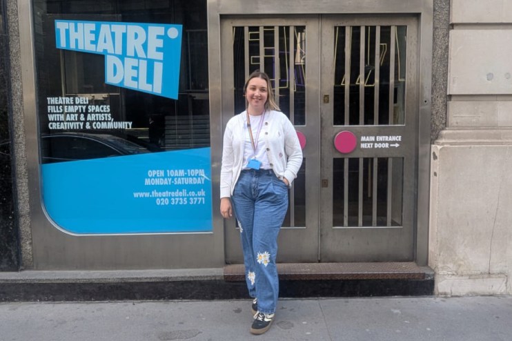 Bethan Ellis at Theatre Deli, showcasing a theatrical performance scene with dynamic lighting and expressive stage presence