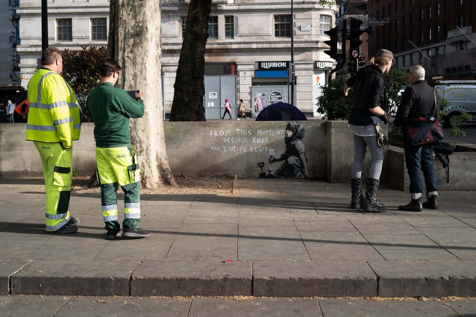 A New Artwork Attributed To Banksy Has Appeared In London Overnight