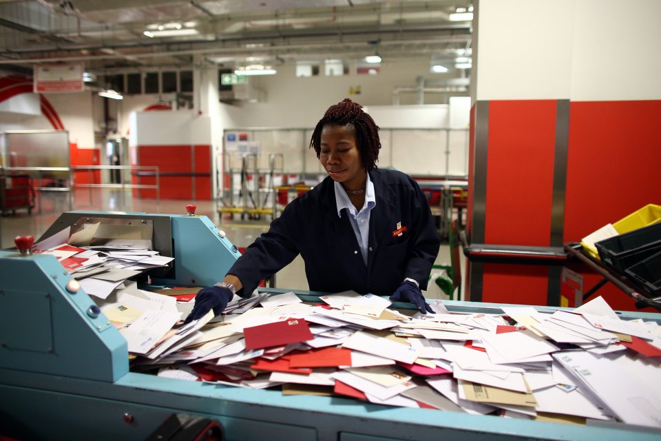 Royal Mail Sorting Office Reaches Peak Christmas Activity This Week