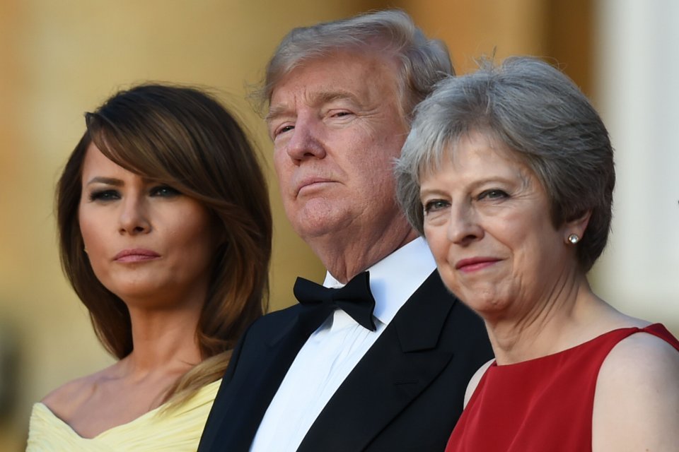 TOPSHOT-BRITAIN-US-DIPLOMACY-TRUMP
